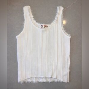 Altar'd State White Lace Tank Top